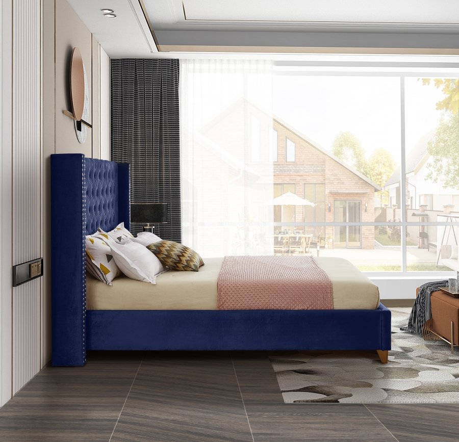 Barolo Velvet Upholstered Bed - Image 5