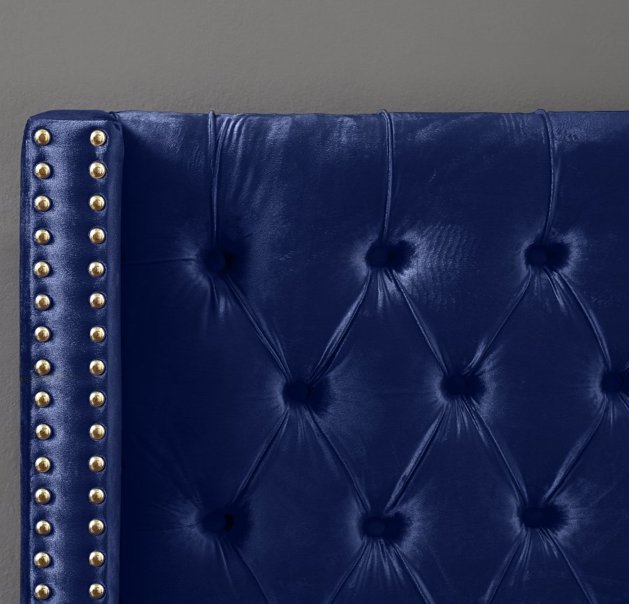 Barolo Velvet Upholstered Bed - Image 7