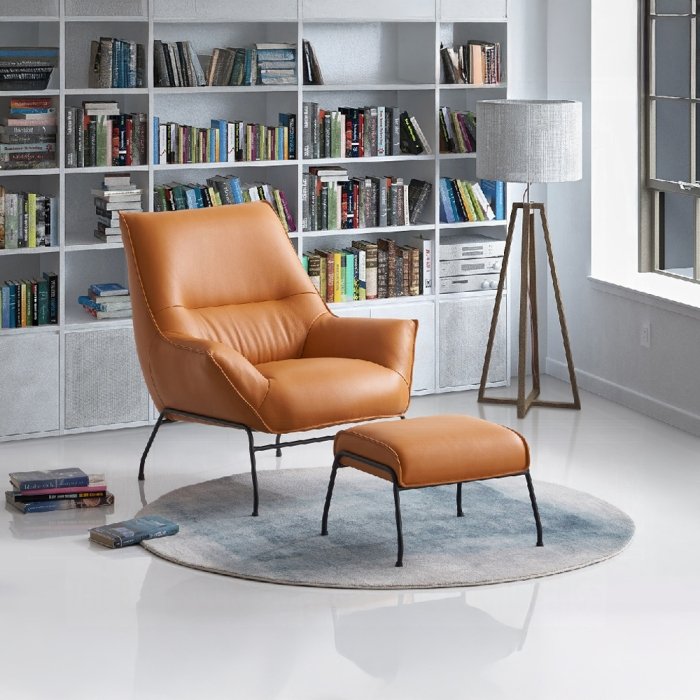 Jabel Accent Chair & Ottoman