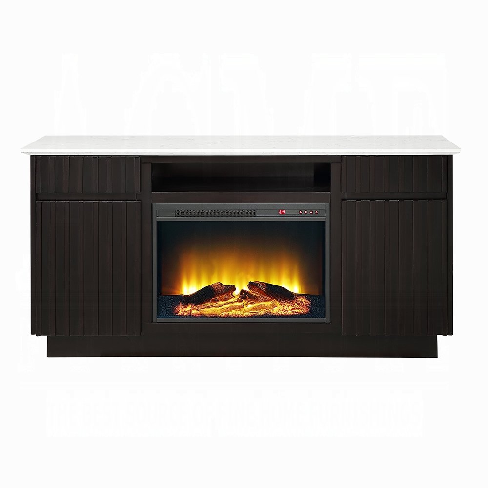 dn02718_2.jpg Jaramillo Server w/Natural Marble Top & Fireplace - Image 3