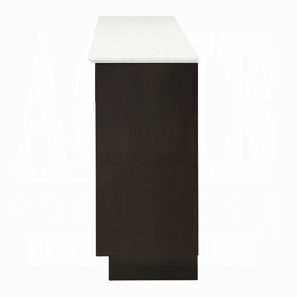 dn02718_3.jpg Jaramillo Server w/Natural Marble Top & Fireplace - Image 4