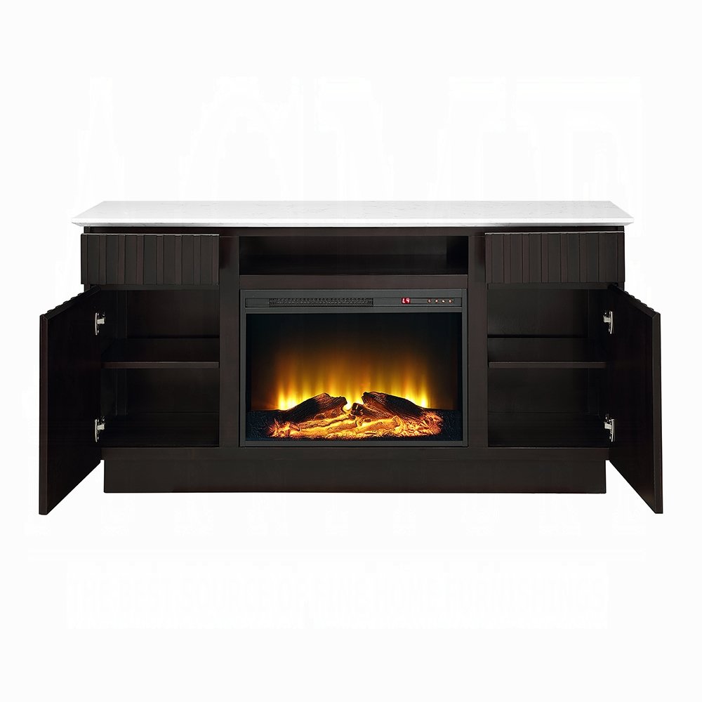 dn02718_4.jpg Jaramillo Server w/Natural Marble Top & Fireplace - Image 5