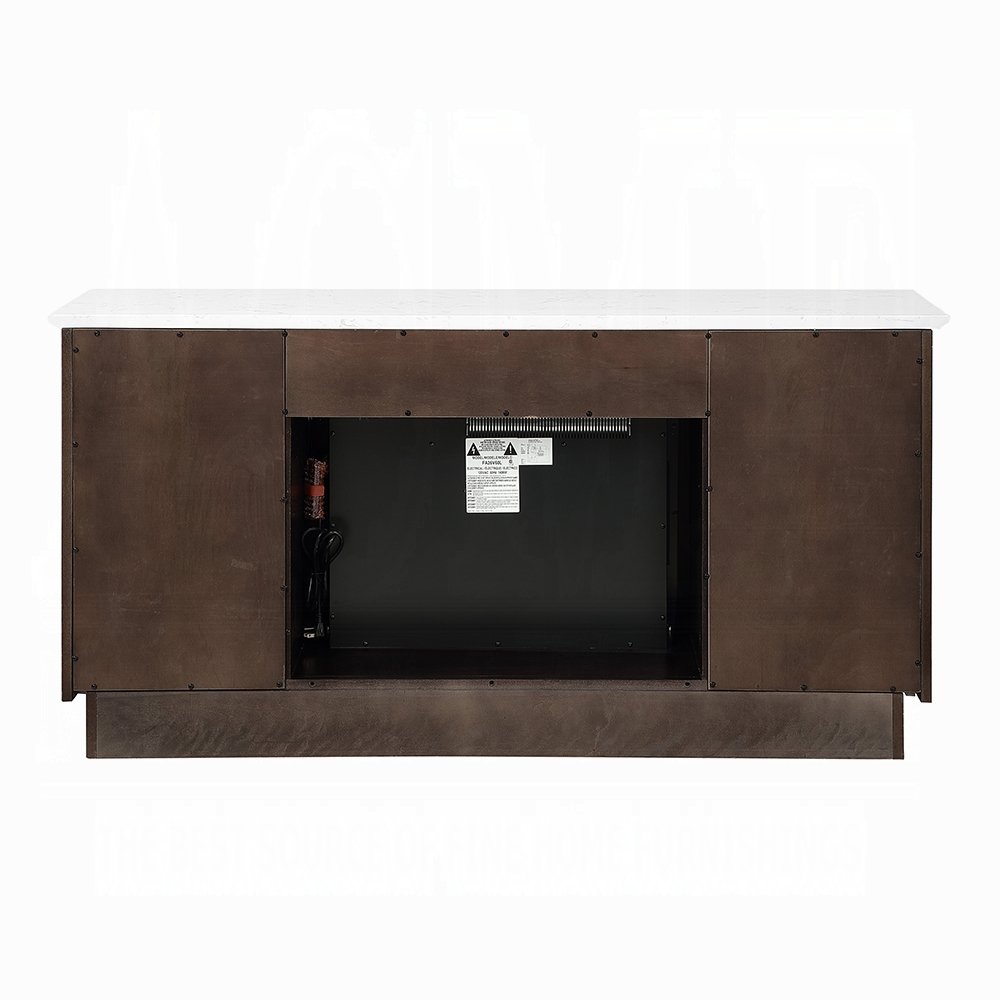 dn02718_5.jpg Jaramillo Server w/Natural Marble Top & Fireplace - Image 6