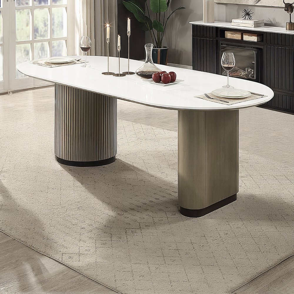 Clayten Dining Table w/Engineered Top